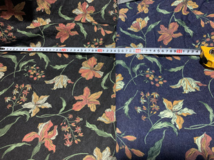 厚实无弹牛仔彩色拔染印花布料 服装面料 门帘装饰拼布手工布料