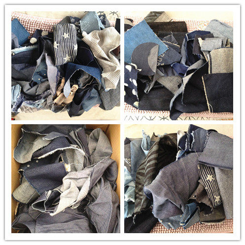 多色面料改造拼贴包包