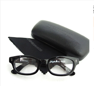 板材眼镜 黑框亮面 中性男女 眼镜 热销真人示范给力Neighborhood