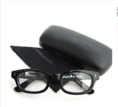 热销亮面中性男女黑框