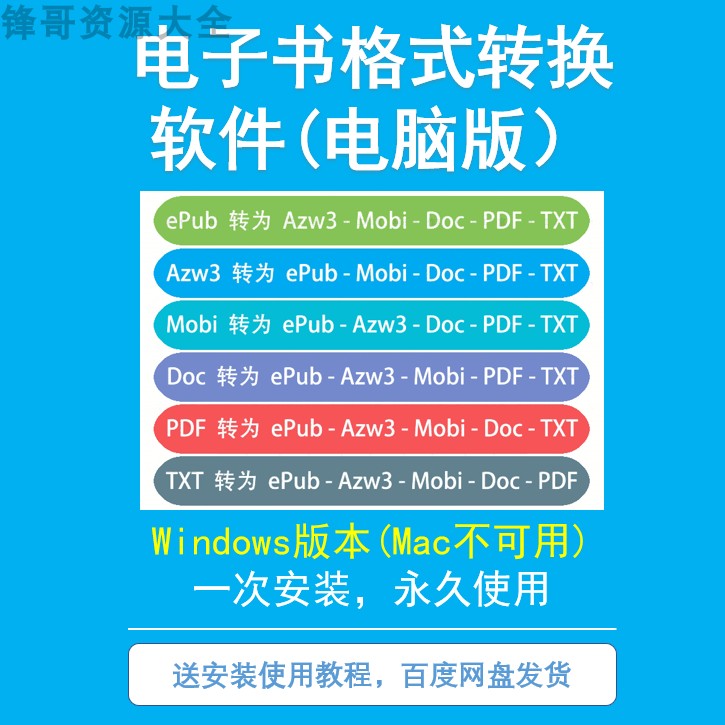 电子书格式转换器转pdf转epub转mobi转azw3转word转txtKindle格式