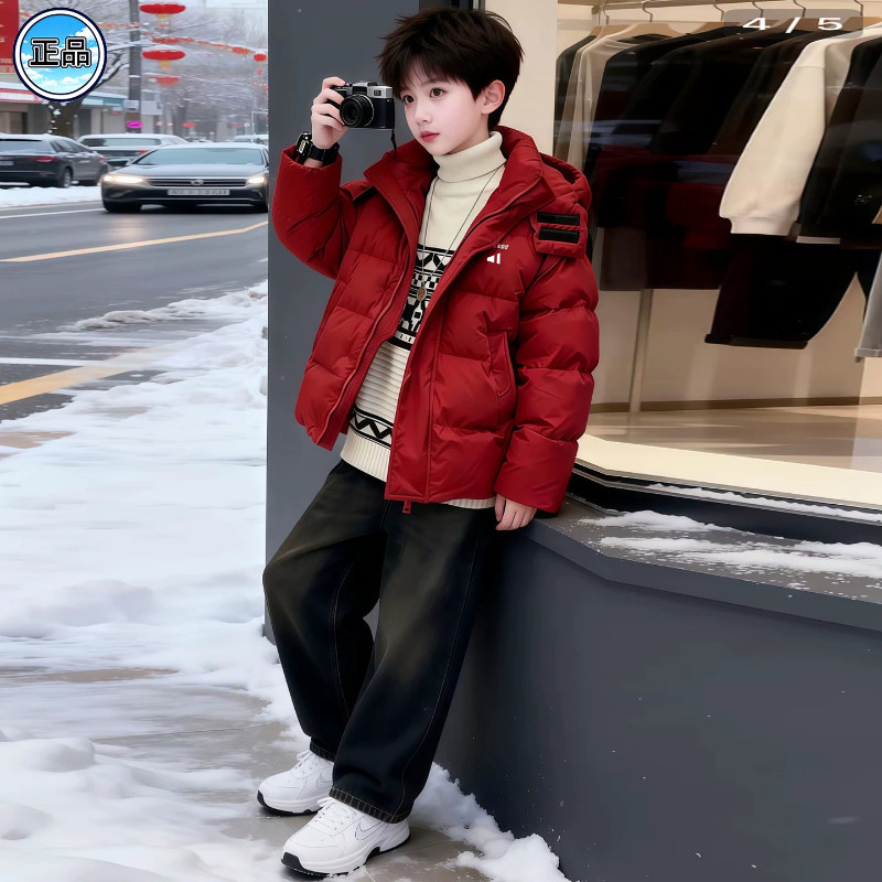 奥莱专柜男童羽绒棉服冬季