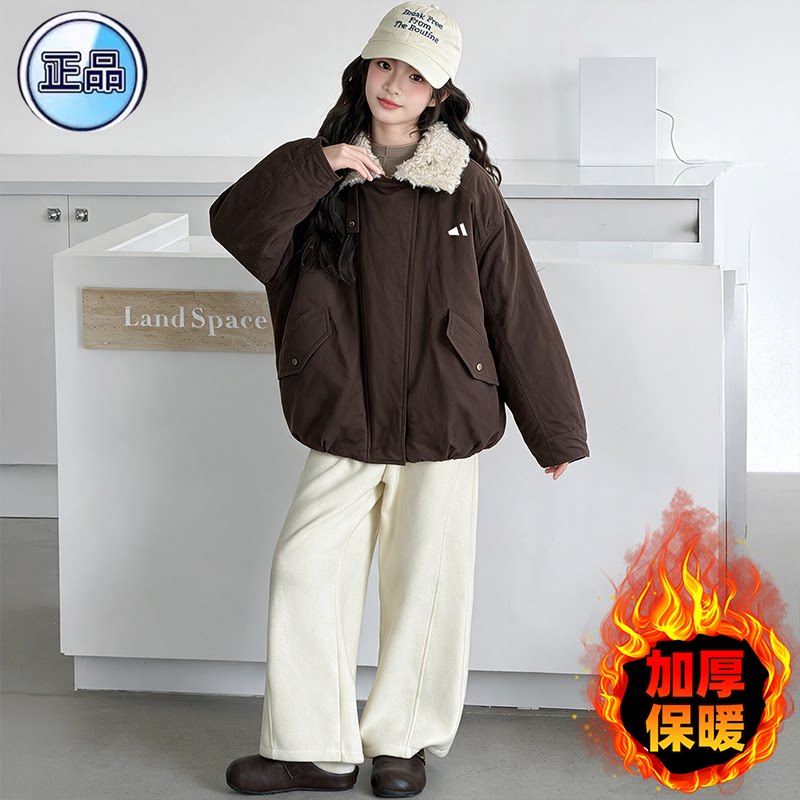 奥莱专柜女童棉服外套冬季