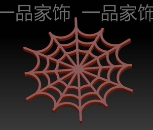 蜘蛛网茶杯垫stl雕刻图圆雕图模型文件三维立体精雕图3d打印图纸