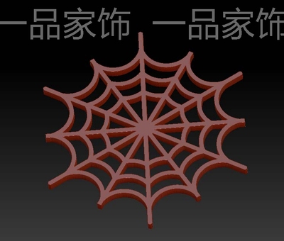 蜘蛛网茶杯垫stl雕刻图圆雕图模型文件三维立体精雕图3d打印图纸