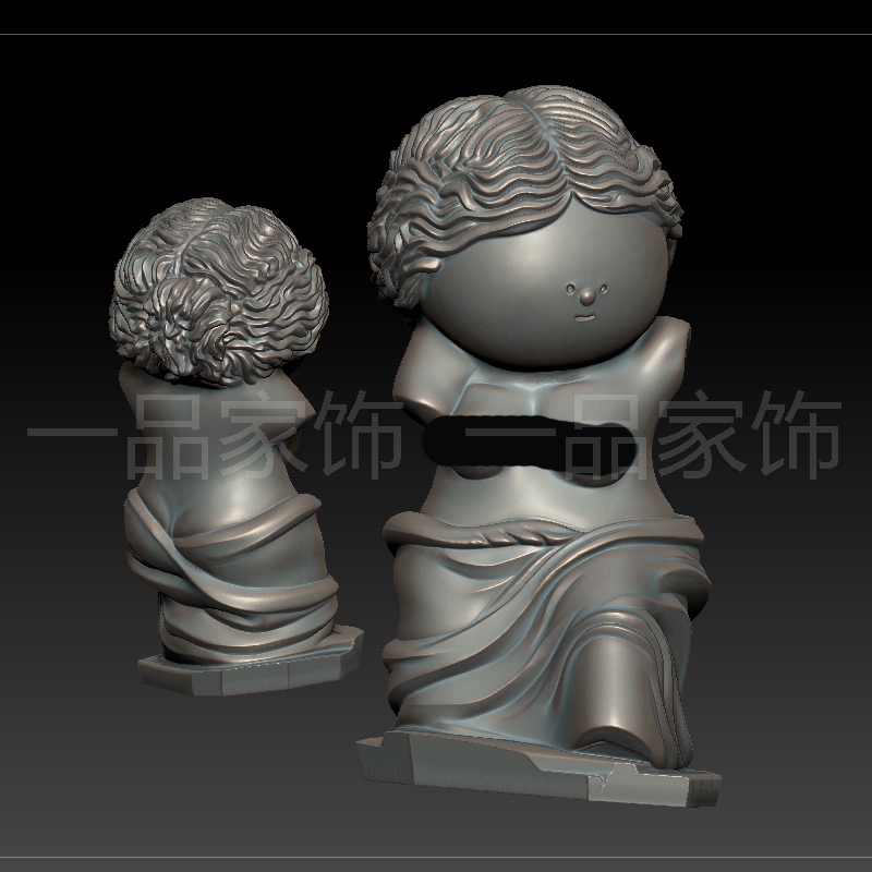 168好看的维纳斯是stl格式圆雕图雕刻图模型文件三维立体图3d