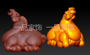 唐马抬头】圆雕图stl模型三维图立体图精雕图3d打印非实物