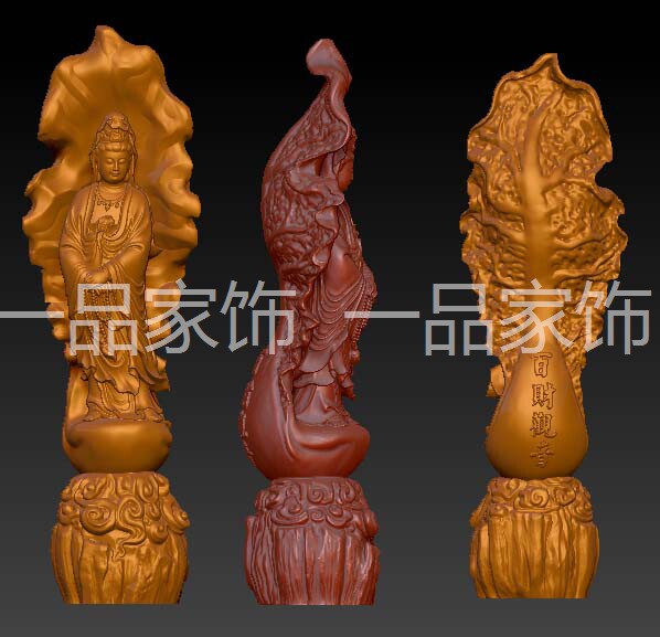 百财观音===圆雕图stl模型核雕图三维图立体图精雕图3d打印非实物