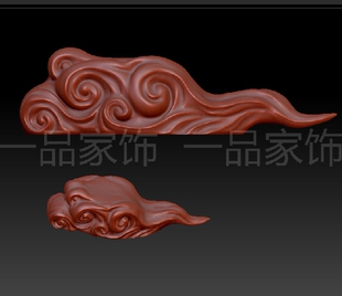 云底座用圆雕图stl模型三维图立体图精雕图3d打印非实物