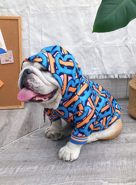 反季清仓BT宠物潮牌卫衣英法斗恶霸犬巴哥大码胖狗加厚冬款保暖