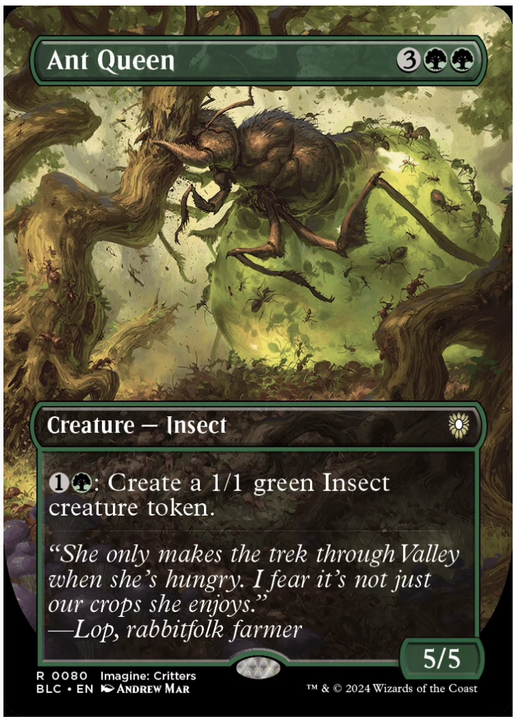 【铃铛卡牌】万智牌 英文 班隆洛 blc 异画 金 蚁后 080