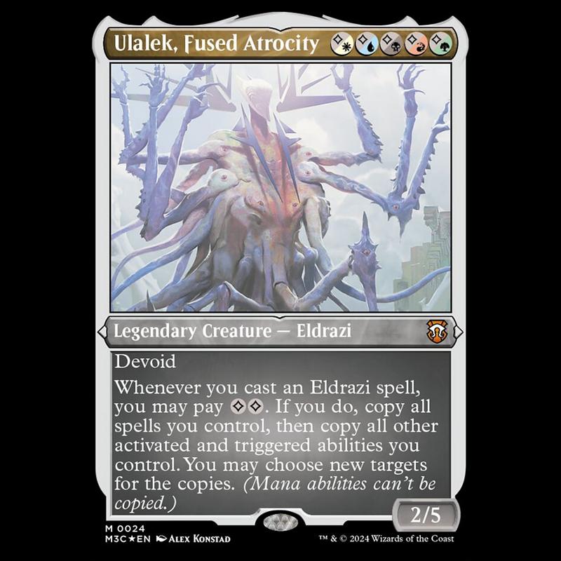 【铃铛卡牌】万智牌 英文摩登新篇3M3C 蚀刻 残暴合体钨拉雷 美印