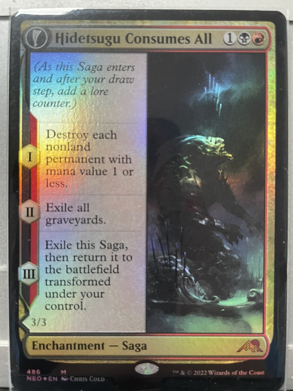 【铃铛卡牌】万智牌 英文 霓朝纪 扩画闪 秘稀 碑出告吞世谭 美印