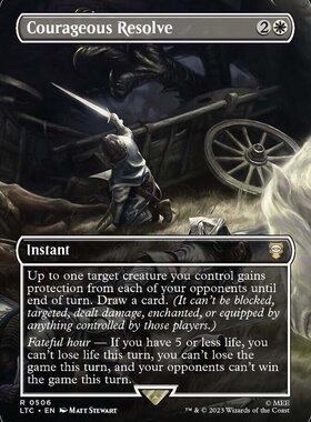 【铃铛卡牌】万智牌 英文 LTC 假日 扩画平 Courageous Resolve