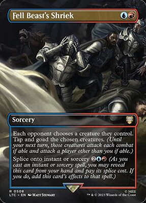 【铃铛卡牌】万智牌 英文 LTC假日 扩画 金 Fell Beast's Shriek