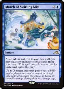 【铃铛卡牌】 万智牌 英文 神河 霓朝 平 金 漩雾行进 日印