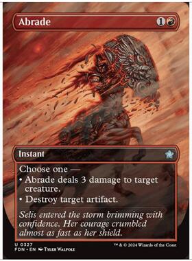 【铃铛卡牌】万智牌 英文 基石 FDN 异画闪 银 风化侵蚀 327