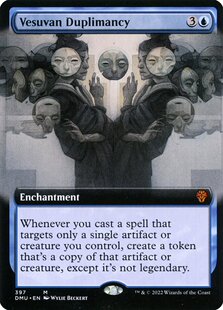 【铃铛卡牌】万智牌 DUM众志成城 英文 扩画闪 秘稀 维苏瓦复制术