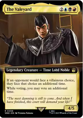【铃铛卡牌】万智牌 神秘博士 WHO 英文 扩画闪 金 瓦莱亚德