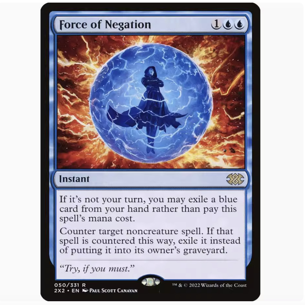 【铃铛卡牌】万智牌 英文 双星大师2 2x2 金 否认之力 050