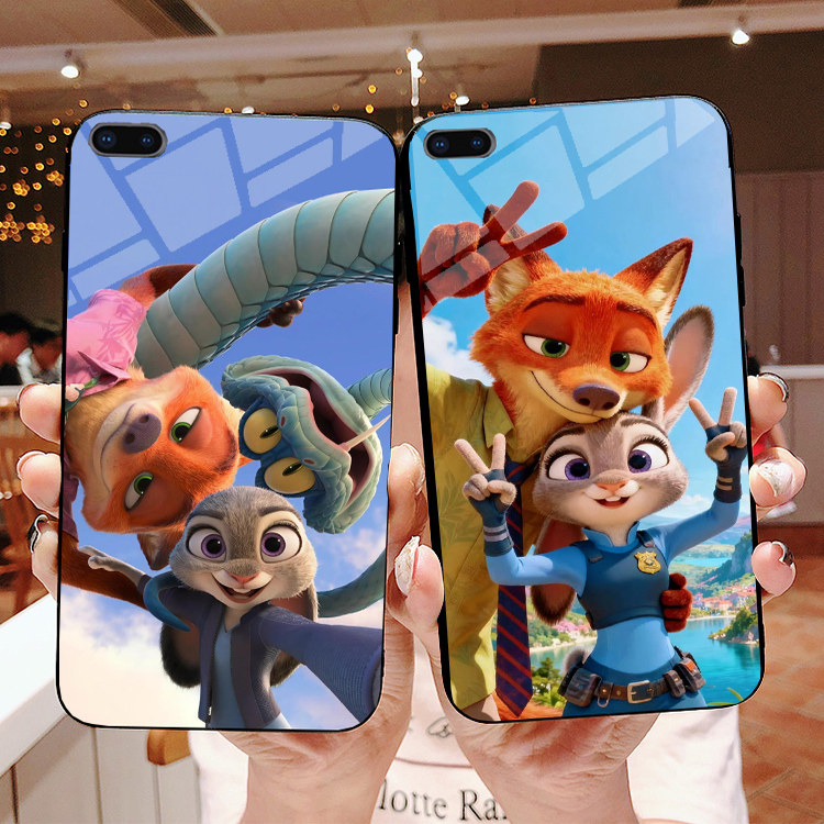 Zootopia2疯狂动物城2朱迪尼克同款手机壳玻璃壳适用苹果17pro/vivox200华为mate70/OPPOreno14小米15荣耀400