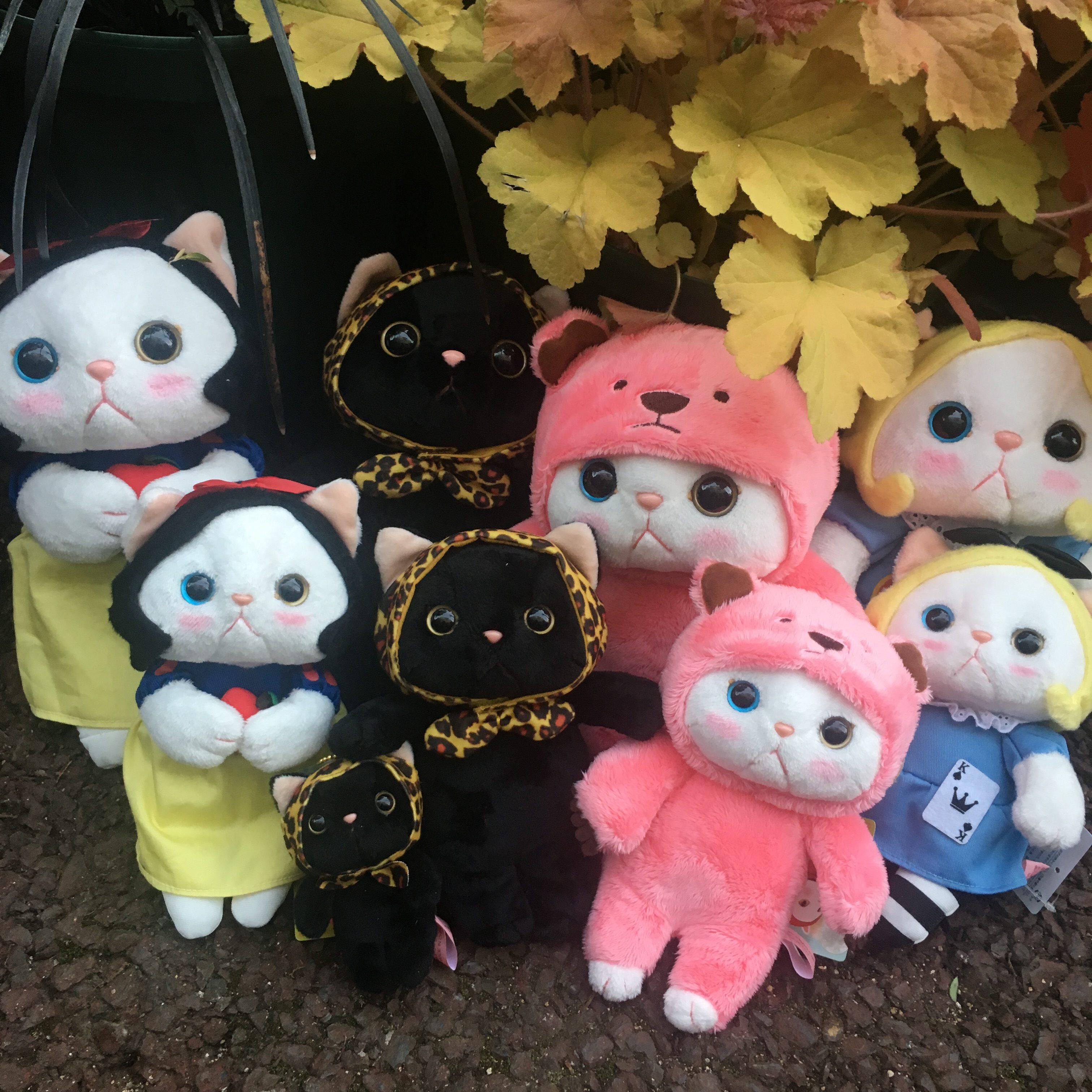 日本代购choochoocat草莓香蕉猫咪公仔玩具毛绒挂件女生安抚礼物