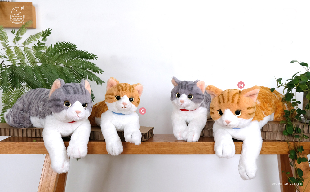 日本代购10月新品茶猫咪玩偶玩具