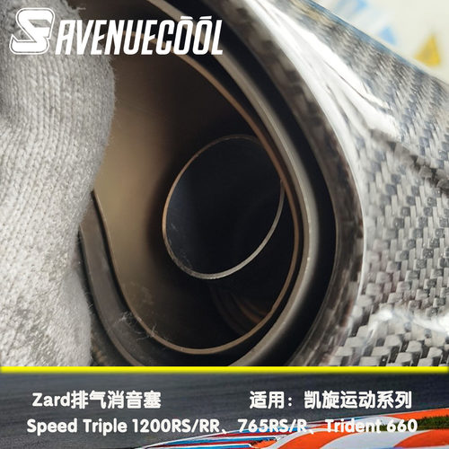 凯旋大青蛙1200rs/rr 小青蛙765r/rs 三叉戟660 Zard排气 消音塞
