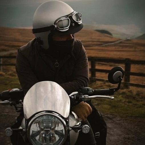 原装进口 英国motone 凯旋T100/T120/速双专用小风挡 金属风挡