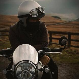 原装进口 英国motone 凯旋T100/T120/速双专用小风挡 金属风挡