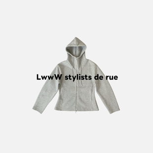 卫衣 多骨位拼接立体剪裁连帽收腰螃蟹袖 螃蟹