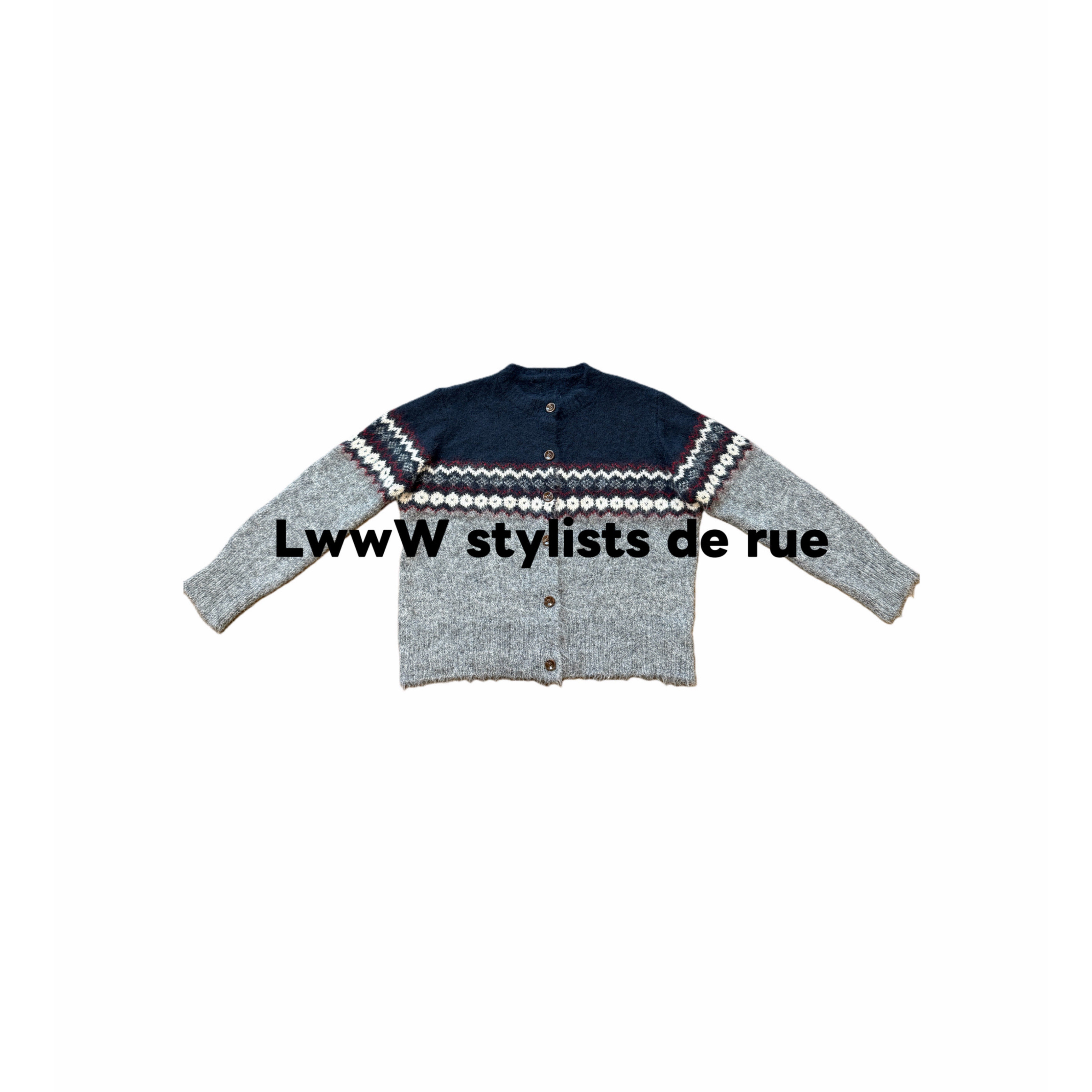 【长毛】费尔岛超软羊毛纽扣开衫可机洗毛衣