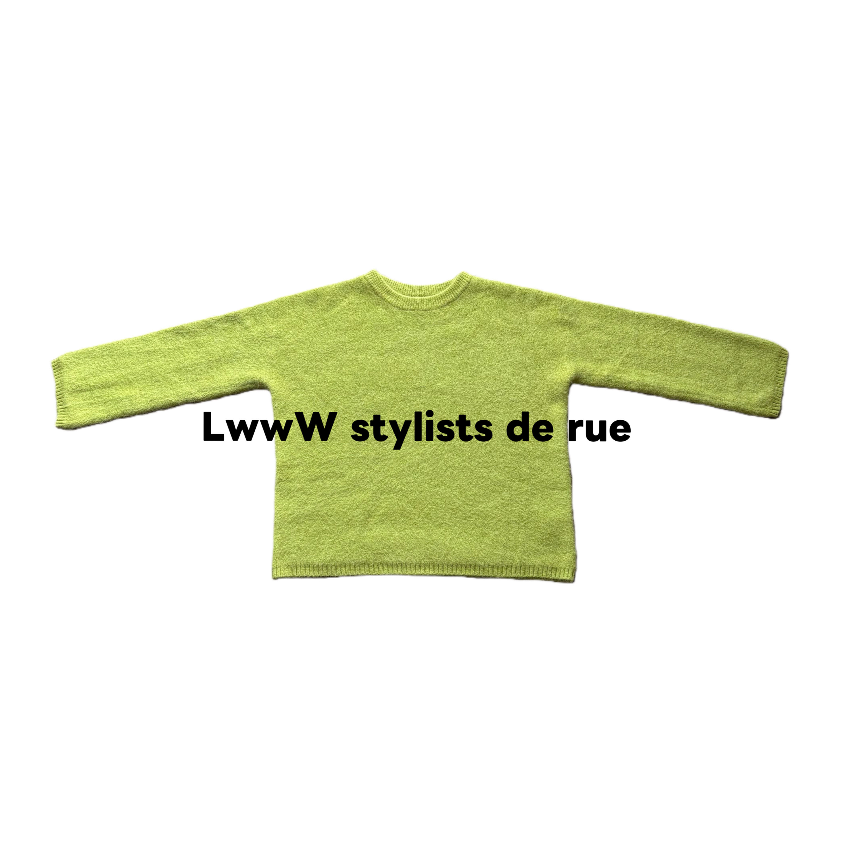 【毛苹果】圆领套头肉感松弛懒人毛衣