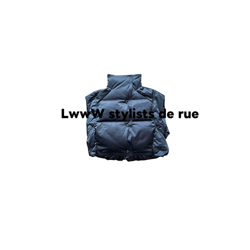 【头包脸】大翻领包肩直充羽绒马甲