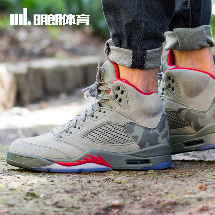 Ã÷ÀÊÌåÓýAir Jordan 5 Camo ÇÇ5 AJ5 ¾üÊÂÃÔ²Ê 136027-051