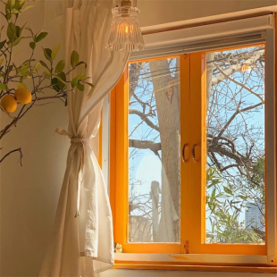 网红窗外风景直播间背景墙房间卧室宿舍装 背景布 饰女主播抖音同款