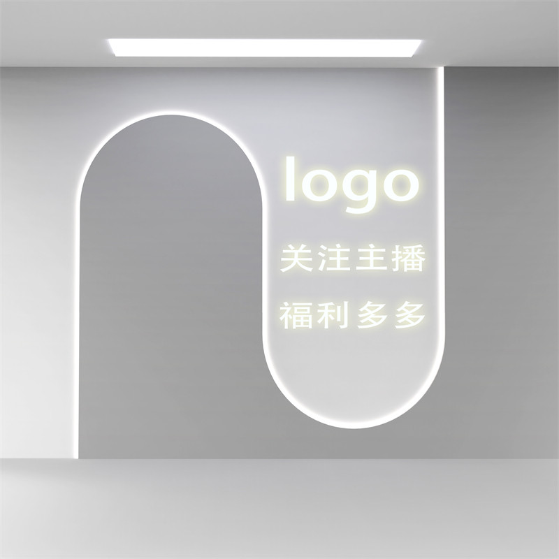 显白上镜3D立体背景布