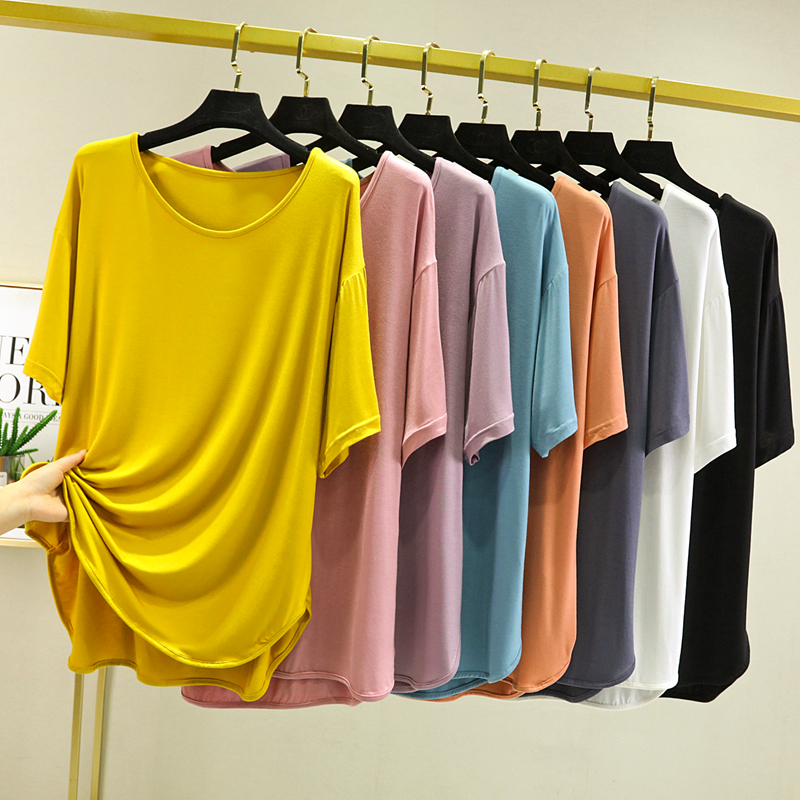 中袖简约薄款莫代尔女士