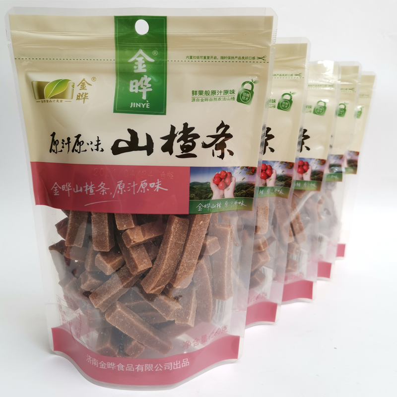 金晔山楂条260g*5袋原汁原味无添加剂山东特产中包装儿童山楂零食