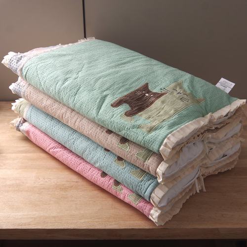 贝想韩式小米壳枕头纯棉卡通绣花荞麦壳荞麦皮儿童成人枕头芯枕套