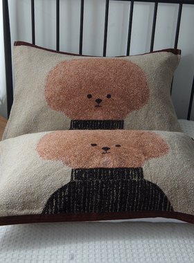 新款纯棉纱布枕巾一对装A类全棉卡通透气吸汗成人家用情侣枕头巾