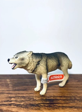 出口德国思精致动物模型摆件狼