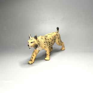 日本订单动物模型摆件猞猁公仔