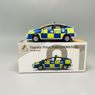 香港微影tiny合金车模香港警车普锐斯