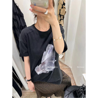 洋气新店REDMEMORY日常好穿 每一件都好看~福光锦鲤/艺术花案t恤