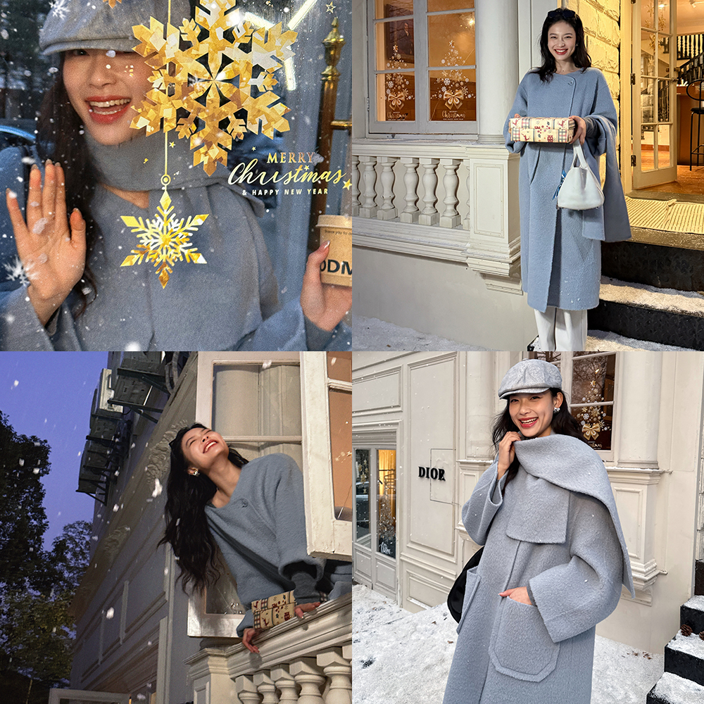 洋气新店REDMEMORY好韩好温柔~归国白月光 氛围感女神羊毛大衣