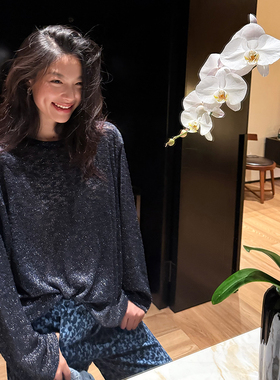 洋气新店REDMEMORY美如星河 精致璀璨  微透小性感针织长袖T