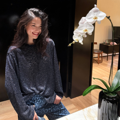 洋气新店REDMEMORY美如星河 精致璀璨  微透小性感针织长袖T
