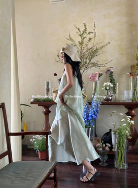 洋气新店REDMEMORY薄荷森林 娇柔美人 巨显白 多巴胺度假连衣裙