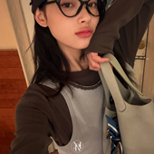 洋气新店REDMEMORY时髦有范 直接封神韩系ins风叠穿两件套打底T